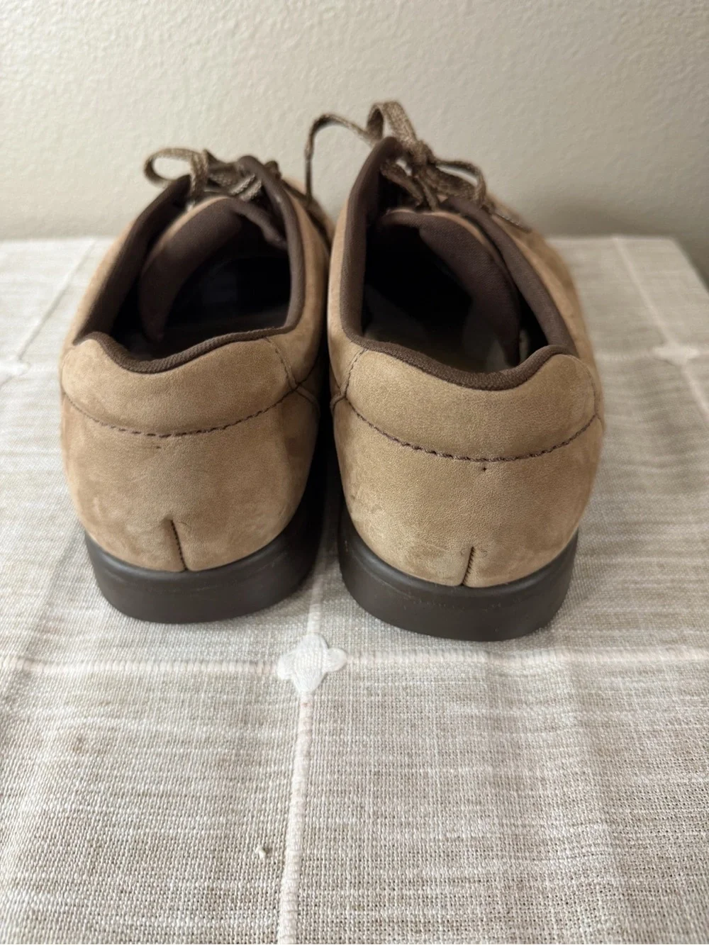 SAS Men’s Bout Time Leather Suede Walking Shoes Sneakers Sz 10.5W Tan Comfort